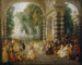 De plezieren van het bal - Jean-Antoine Watteau — weergave van het kunstwerk