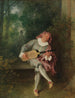 Mezzetín - Jean-Antoine Watteau — weergave van het kunstwerk