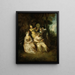 La sérénade italienne - Jean-Antoine Watteau — ingelijst kunstwerk aan de muur