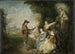 De liefdesles - Jean-Antoine Watteau — weergave van het kunstwerk