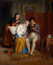 Lecture aux convalescents - Jean-Augustin Franquelin — weergave van het kunstwerk