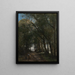 A Path Through the Trees - Jean-Baptiste-Camille Corot — framed artwork on a wall