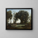 Een ochtend, de dans van de nimfen - Jean-Baptiste-Camille Corot — ingelijst kunstwerk aan de muur