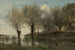 Een vijver in Picardië - Jean-Baptiste-Camille Corot — weergave van het kunstwerk