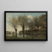 Een vijver in Picardië - Jean-Baptiste-Camille Corot — ingelijst kunstwerk aan de muur