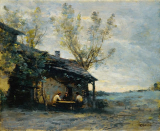 JeanBaptisteCamille Corot - A caf In Vaugirard.webp
