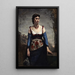 Agostina - Jean-Baptiste-Camille Corot — ingelijst kunstwerk aan de muur