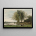 Arleux-du-Nord, the edge of clearings - Jean-Baptiste-Camille Corot — framed artwork on a wall