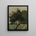 Boulogne-Sur-Mer Pathway Hidden by Trees - Jean-Baptiste-Camille Corot — framed artwork on a wall