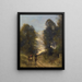 Gaulish Cavaliers in a Landscape - Jean-Baptiste-Camille Corot — framed artwork on a wall