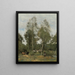 Clearings of the Bois Pierre Aux Evaux near Château-Thierry - Jean-Baptiste-Camille Corot — framed artwork on a wall