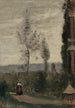 Coulommiers de tuin van M. Preschez - Jean-Baptiste-Camille Corot — weergave van het kunstwerk