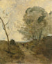 Environs d'Arleux Peasant Woman Leading a Cow to the Pasture Morning Effect - Jean-Baptiste-Camille Corot — artwork view