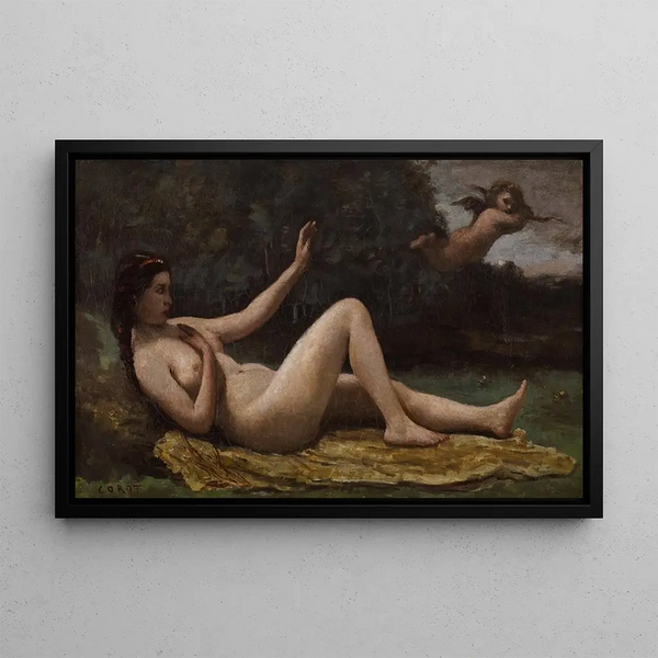 Evocatie van de liefde - Jean-Baptiste-Camille Corot — ingelijst kunstwerk aan de muur