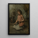 Jonge vrouw die een slinger vlecht - Jean-Baptiste-Camille Corot — ingelijst kunstwerk aan de muur