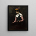 Girl with a Mandolin - Jean-Baptiste-Camille Corot — framed artwork on a wall