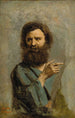 Tête d'homme barbu - Jean-Baptiste-Camille Corot — weergave van het kunstwerk