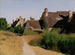 Huizen in de omgeving van Orléans - Jean-Baptiste-Camille Corot — weergave van het kunstwerk