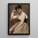 Lecture interrompue - Jean-Baptiste-Camille Corot — ingelijst kunstwerk aan de muur