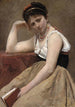 Lecture interrompue - Jean-Baptiste-Camille Corot — weergave van het kunstwerk