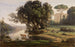 Italian landscape painting, Italy site, sunrise - Jean-Baptiste-Camille Corot — artwork view