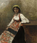 Italian Woman La Morieri - Jean-Baptiste-Camille Corot — artwork view