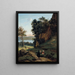 D'Albano in Italy - Jean-Baptiste-Camille Corot — framed artwork on a wall