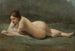 Jong meisje liggend op het gras - Jean-Baptiste-Camille Corot — weergave van het kunstwerk