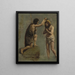 Study of Jesus and Saint John for The Baptism of Christ - Jean-Baptiste-Camille Corot — framed artwork on a wall