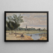 La Rochelle L'Abreuvoir Uitzicht vanaf de stadsmuren met de Lanterne-toren - Jean-Baptiste-Camille Corot — ingelijst kunstwerk aan de muur