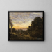 De toren in de bomen - Jean-Baptiste-Camille Corot — ingelijst kunstwerk aan de muur