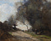De oogst aan de rand van de weg - Jean-Baptiste-Camille Corot — weergave van het kunstwerk