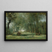 L'Allée verte - Jean-Baptiste-Camille Corot — framed artwork on a wall