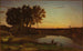 Landschap met meer en schipper - Jean-Baptiste-Camille Corot — weergave van het kunstwerk