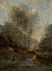 The Goat Valley Souvenir of Lake Garda - Jean-Baptiste-Camille Corot — artwork view
