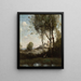 Les dénicheurs Toscans (Case Conflict) - Jean-Baptiste-Camille Corot — framed artwork on a wall