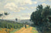 van Les hauteurs de Sèvres Le chemin Troyon - Jean-Baptiste-Camille Corot — weergave van het kunstwerk