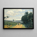 van Les hauteurs de Sèvres Le chemin Troyon - Jean-Baptiste-Camille Corot — ingelijst kunstwerk aan de muur