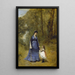 Madame Stumpf en haar dochter - Jean-Baptiste-Camille Corot — ingelijst kunstwerk aan de muur