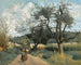 Marcoussis, route door de velden - Jean-Baptiste-Camille Corot — weergave van het kunstwerk