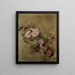 Still Life with Bouquet of Flowers - Jean-Baptiste-Camille Corot — framed artwork on a wall