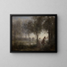 van Orpheus die Eurydice uit de onderwereld leidt - Jean-Baptiste-Camille Corot — ingelijst kunstwerk aan de muur