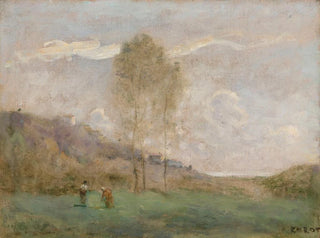 JeanBaptisteCamille Corot - Paysage Dautomne Prs Dune Cte Avec Deux Personnages.webp