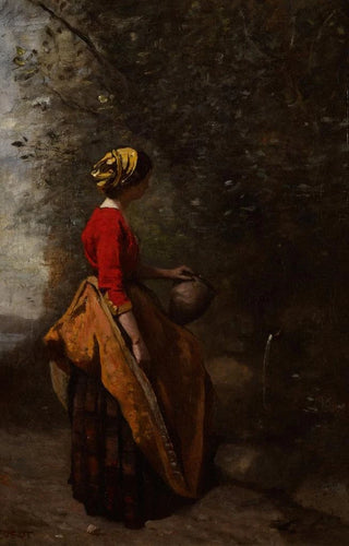 JeanBaptisteCamille Corot - Peasant Girl at the Spring.webp