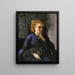 Portrait of a Woman - Jean-Baptiste-Camille Corot — framed artwork on a wall