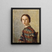 Portrait of a Young Girl - Jean-Baptiste-Camille Corot — framed artwork on a wall