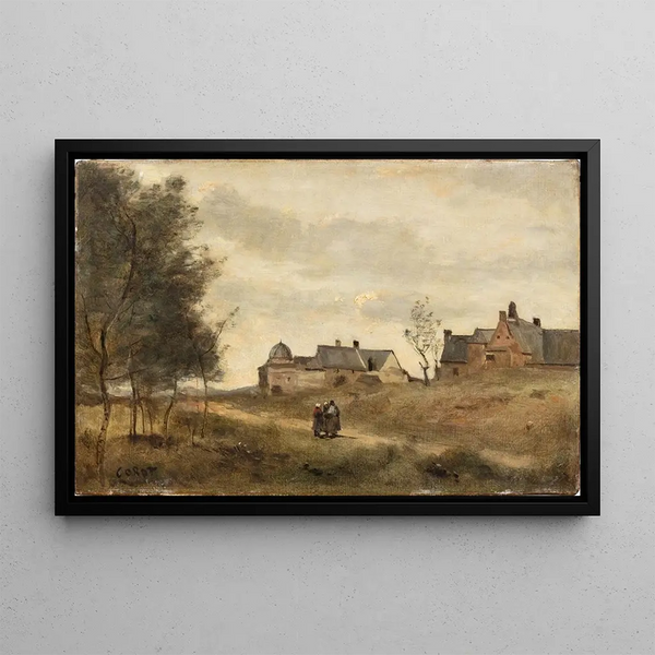 Saint-Servan - Jean-Baptiste-Camille Corot — ingelijst kunstwerk aan de muur