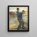 Landscape of the Seine near Chatou - Jean-Baptiste-Camille Corot — framed artwork on a wall