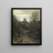 Semur Le Chemin De L'église - Jean-Baptiste-Camille Corot — framed artwork on a wall