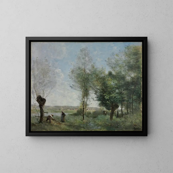 Souvenir de Coubron - Jean-Baptiste-Camille Corot — ingelijst kunstwerk aan de muur